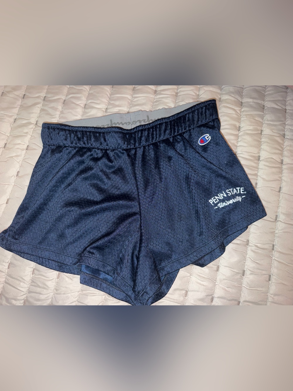 Champion Penn State University Navy Mesh Athletic Shorts